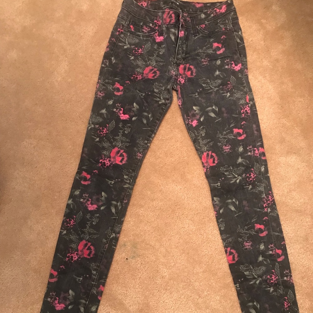 Joes skinny jeans floral print